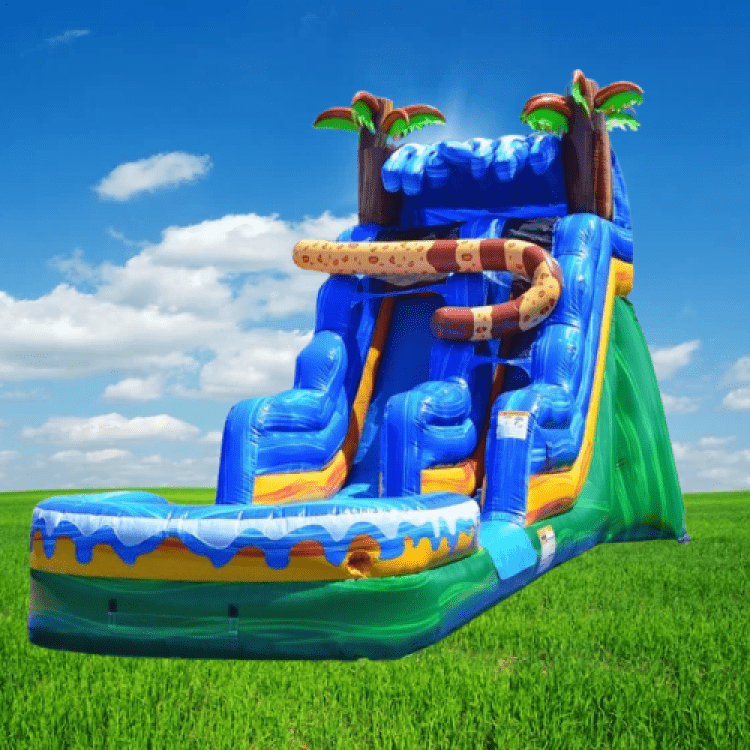 Jungle Jaguar Hiding 15 Foot Water Slide