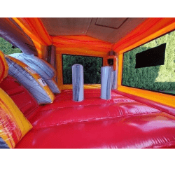 T T-rex Bounce House With 2 Slides